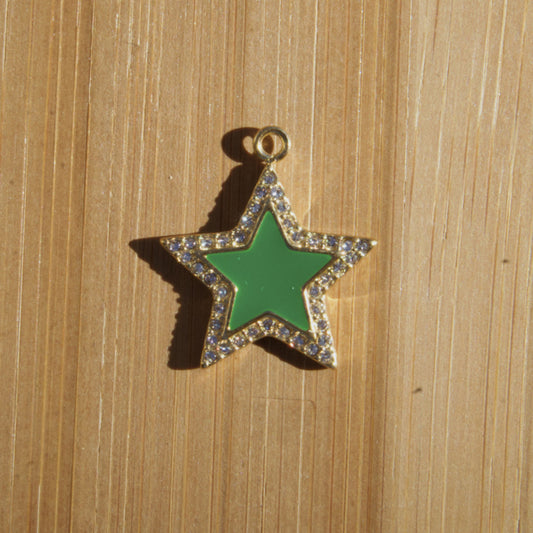 Breloque étoile verte